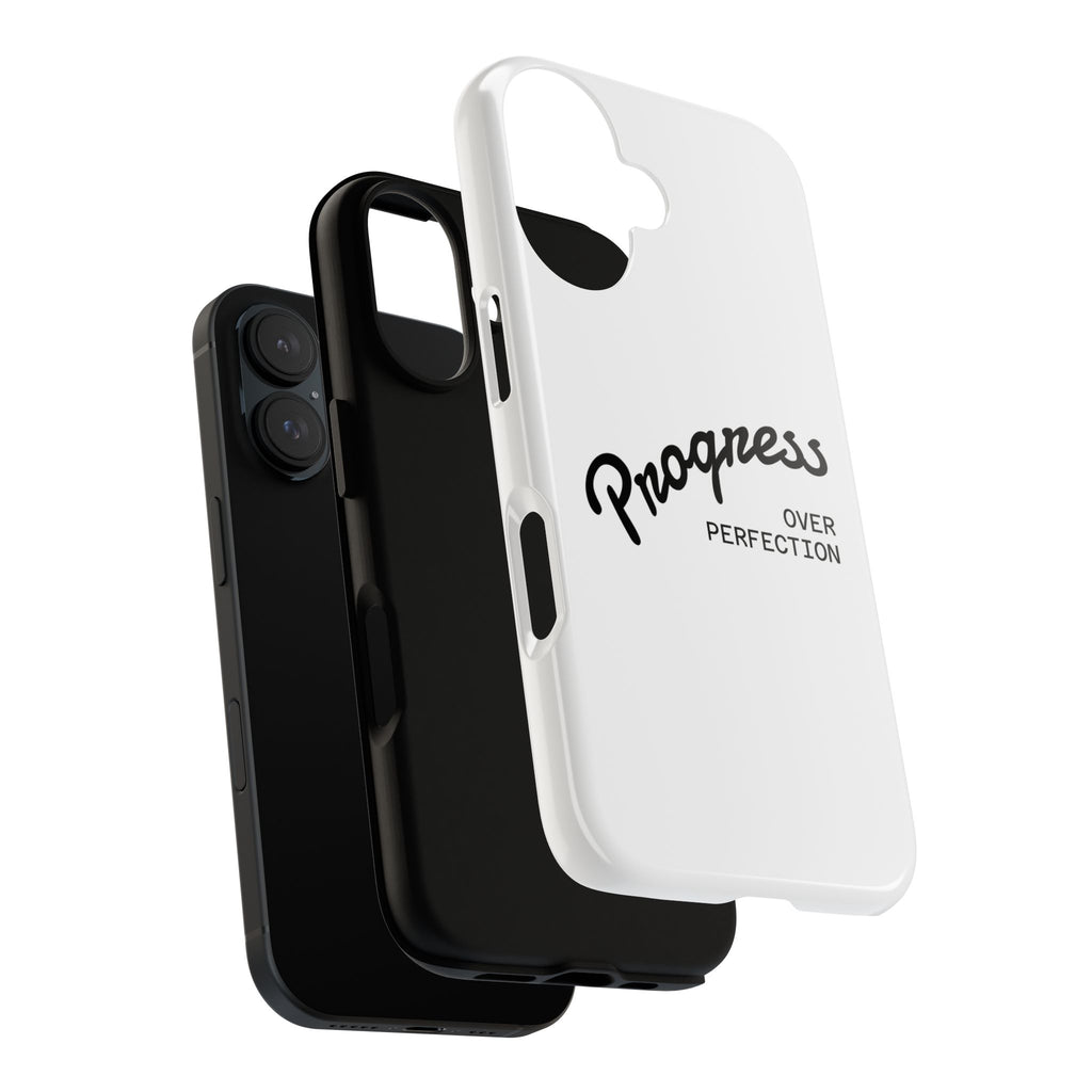 Progress Over Perfection Phone Case – Motivational Tough Phone Cover