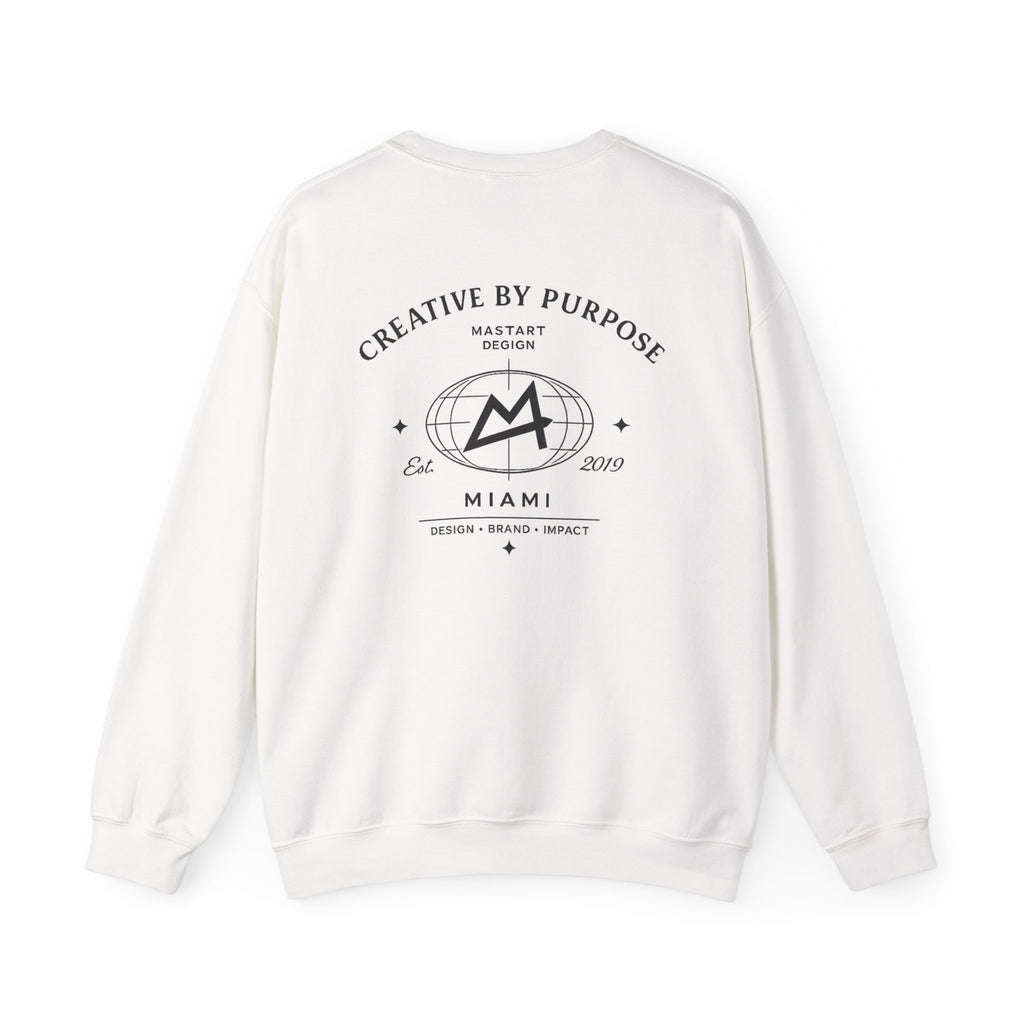 Crewneck Sweatshirt – "Creative by Purpose" Mastart Logo Graphic