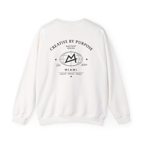 Crewneck Sweatshirt – "Creative by Purpose" Mastart Logo Graphic