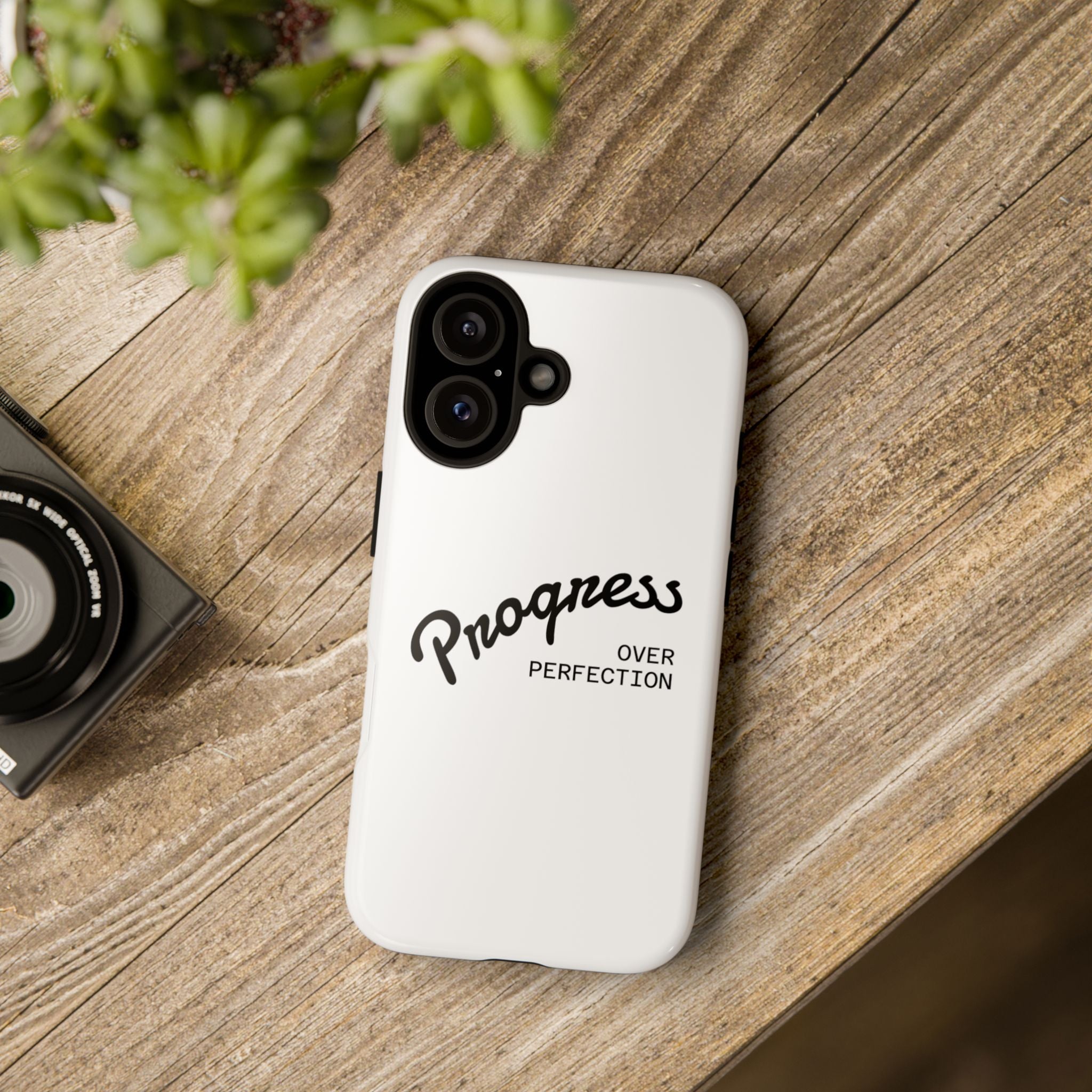 Progress Over Perfection Phone Case – Motivational Tough Phone Cover